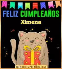 GIF Feliz Cumpleaños Ximena